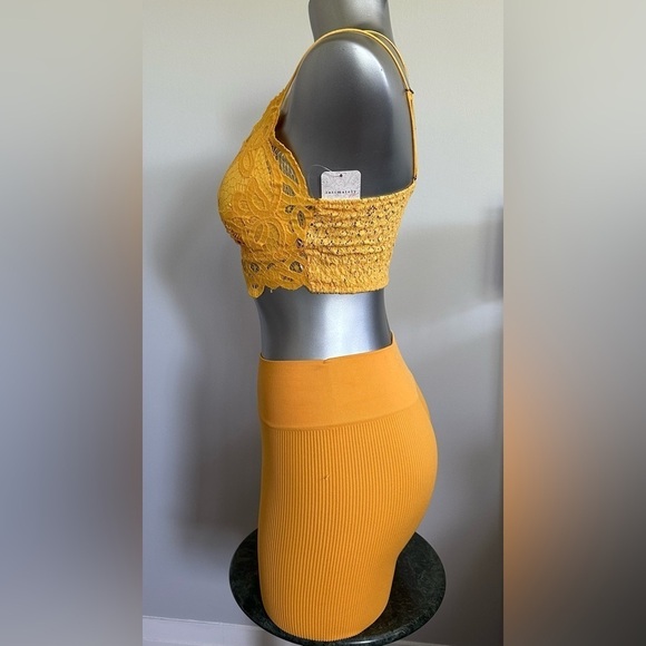 🆕 Free People Gold Intimates Bra - Picture 3 of 11